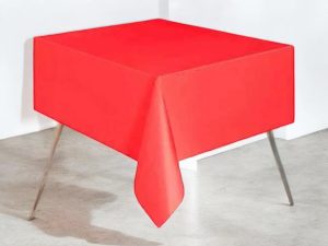 Kullan At Kırmızı Masa Örtüsü