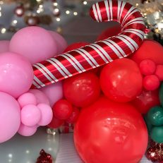 Büyük Baston Şeker Yılbaşı Folyo Balonu