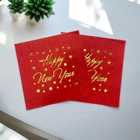 Happy New Year Yazılı Peçete