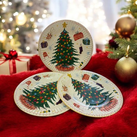 Yılbaşı Temalı Servis Tabak