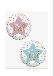 Boy or Girl Yuvarlak Folyo Balon