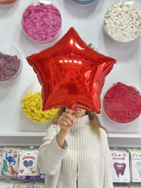 Kırmızı Yıldız Folyo Balon