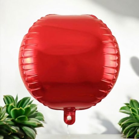 4D Kırmızı Küre Folyo Balon