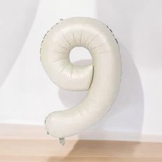 Bej 9 Rakamı Folyo Balon