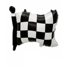 2’li Damalı Bayrak Desenli Folyo Balon