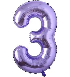 Mor Rengi 3 Rakam Folyo Balon