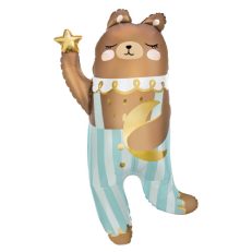 Ayıcık Figürlü Folyo Balon – Ay ve Yıldız Temalı