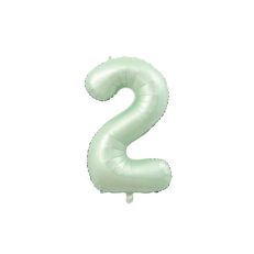 Su Yeşili 2 Rakam Folyo Balon