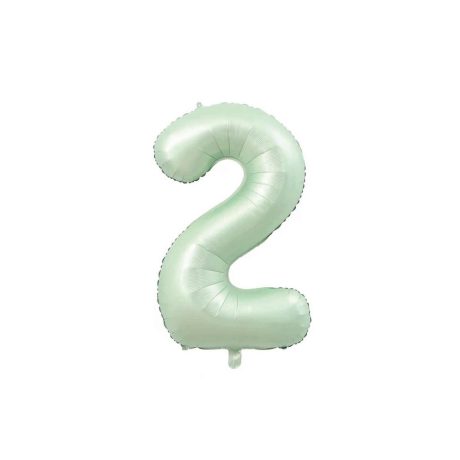 Su Yeşili 2 Rakam Folyo Balon