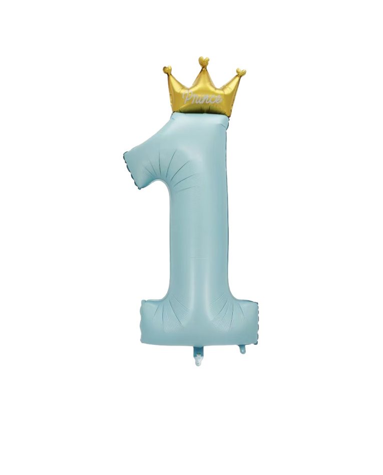 Toptan-Prens-1-Rakam-Mavi-Folyo-Balon