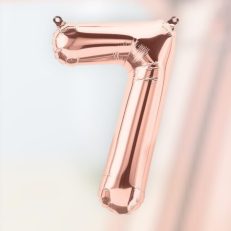 Rose 7 Rakamı Folyo Balon