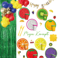 🍉🍍 Meyve Figürlü Parti Seti – Renkli ve Eğlenceli Kutlamalar İçin! 🍓🍋