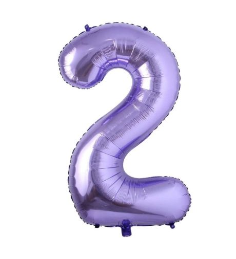 Mor Rengi 2 Rakam Folyo Balon