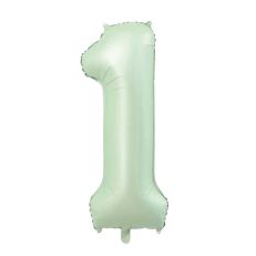 Su Yeşili 1 Rakam Folyo Balon