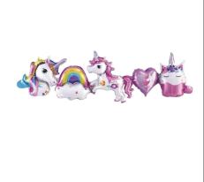 🦄 Unicorn Temalı Folyo Balon Seti - 5 Parça 🌈✨
