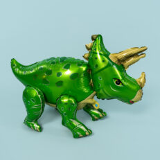 3D Yeşil Dinozor Triceratops Folyo Balon