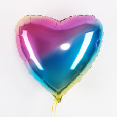 Degrade Geçişli 18” Kalp Folyo Balon