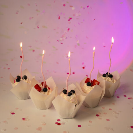 Açık Pembe Kıvrık Mum