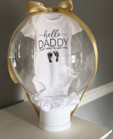 Kişiye Özel Balon İçinde Bebek Zıbını – Hello Daddy Tasarım