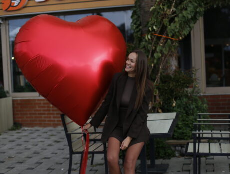 63” DEV KIRMIZI KALP BALON